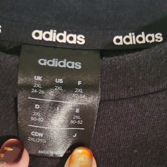 Adidas Women's Black Crewneck Sweater - Picture 2 of 4
